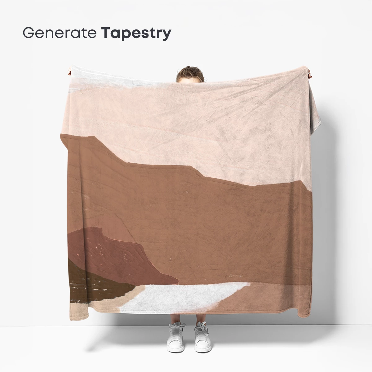 Desert Dawn Palette: Abstract Coastal Serenity - Image 5