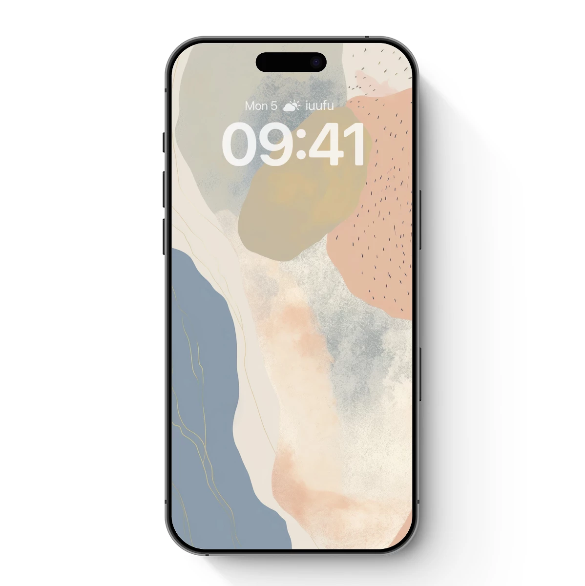 Abstract Fusion: Pastel Waves and Dotted Textures