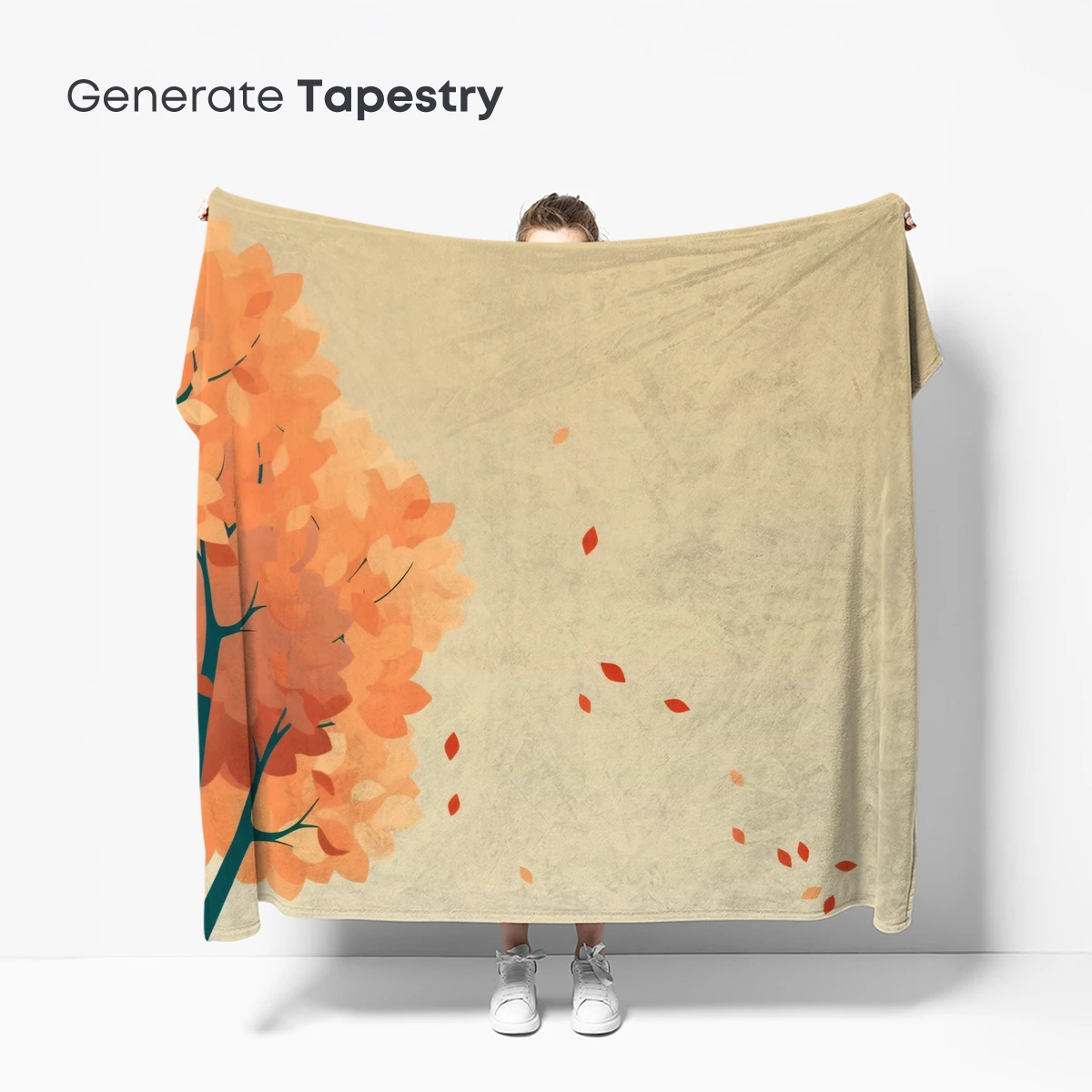 Autumn Whispers: Falling Leaves in Warm Hues - Image 5