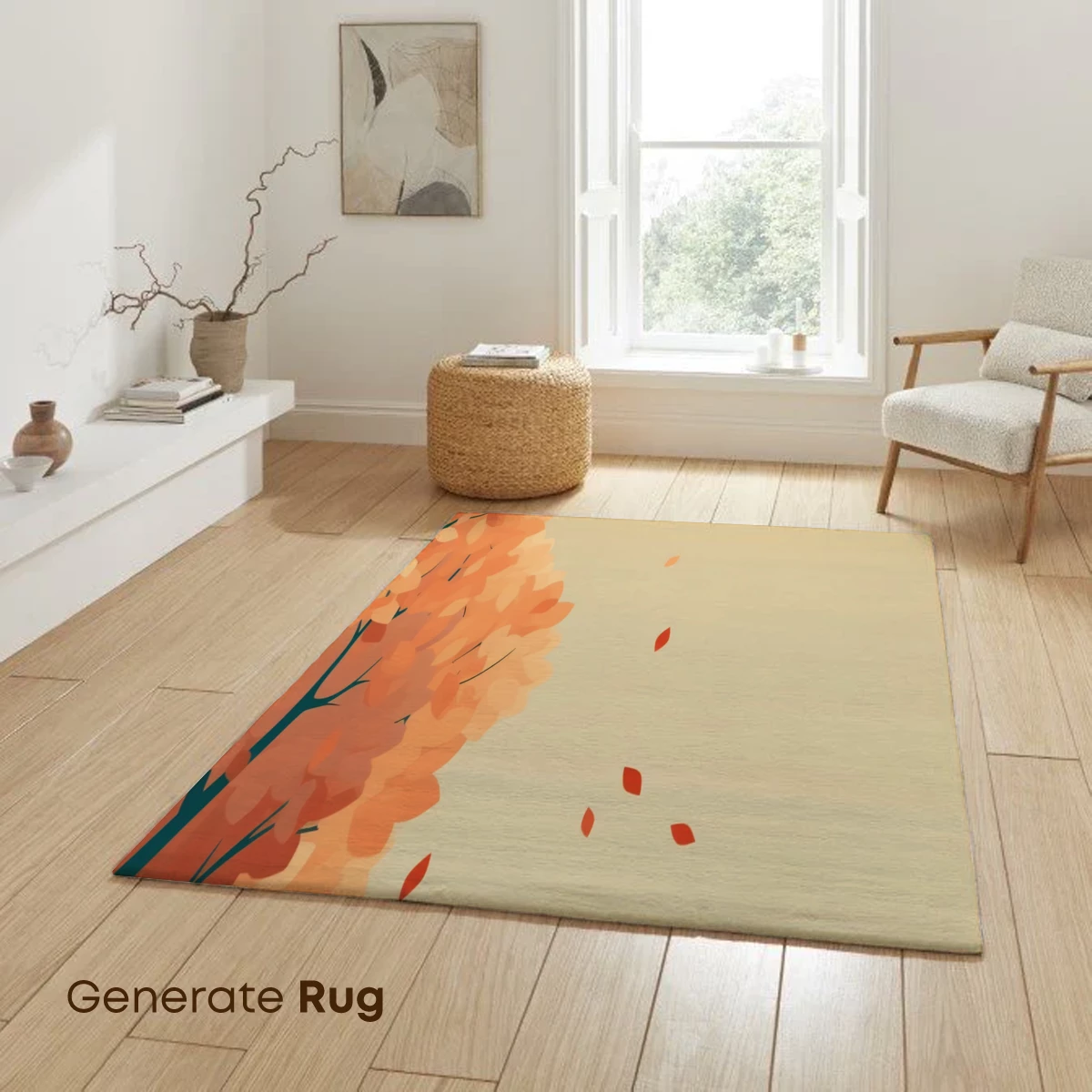 Autumn Whispers: Falling Leaves in Warm Hues - Image 6