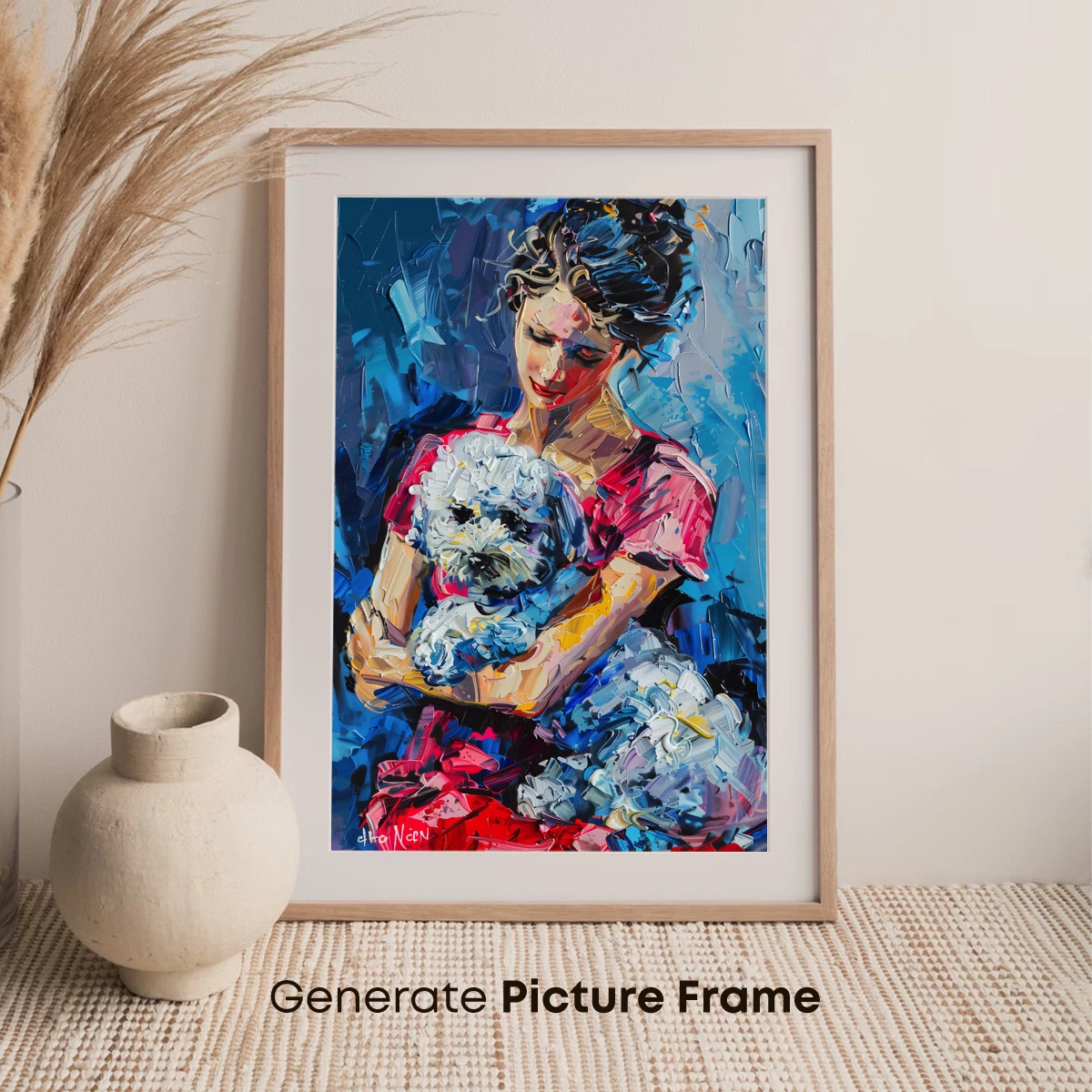 Embrace of Colors: Palette Knife Portrait - Image 7