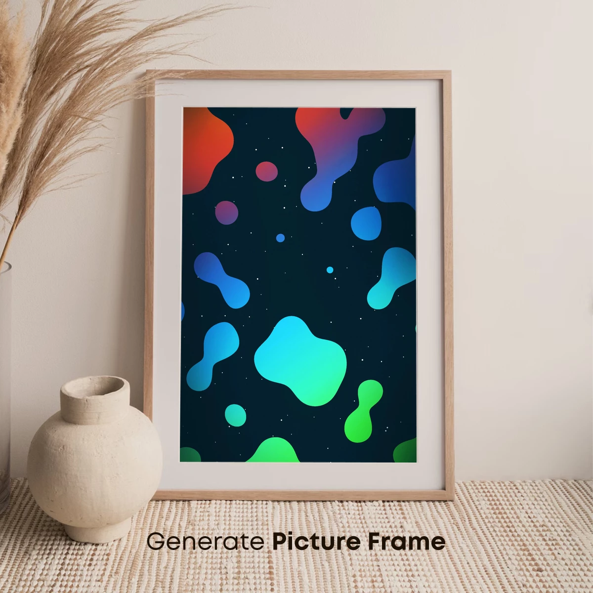 Cosmic Blob Symphony: Fluid Colors in Space - Image 7