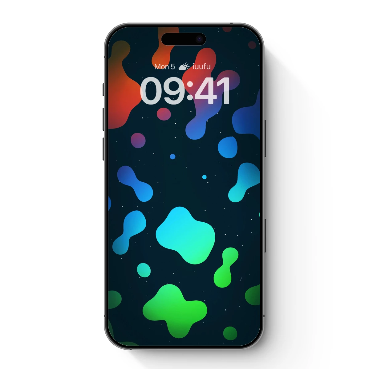 Cosmic Blob Symphony: Fluid Colors in Space