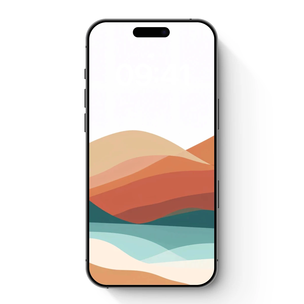 Abstract Mountain Layers: A Symphony of Earth Tones