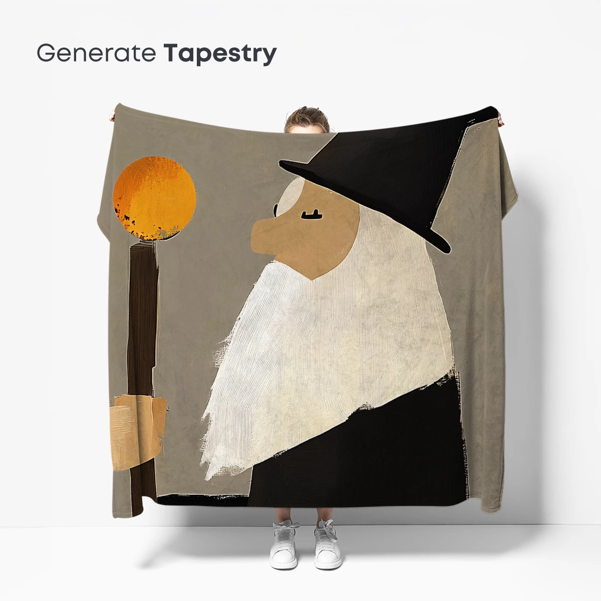 Elderly Sage with Illuminated Orb - Image 5