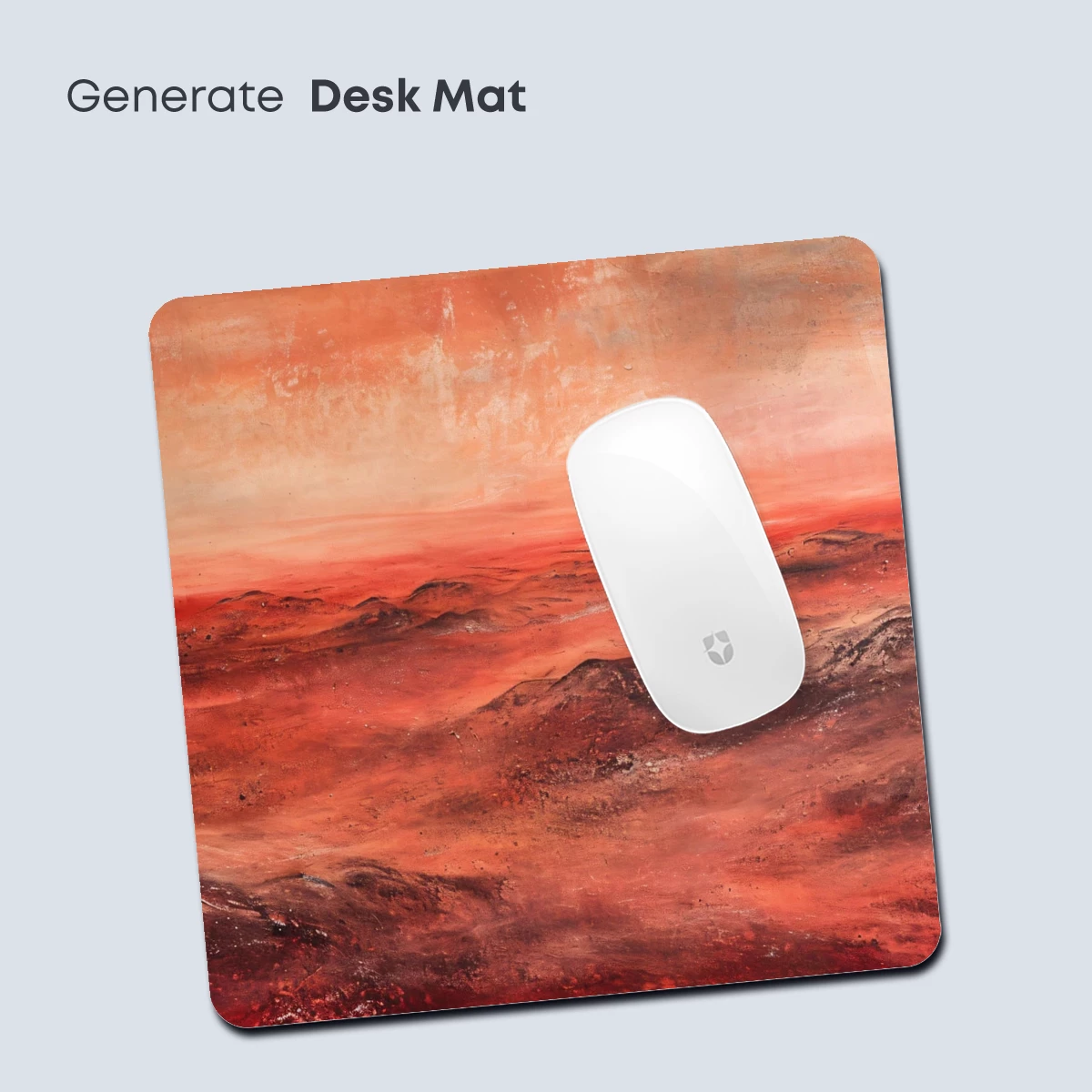 Crimson Horizon: Abstract Landscape in Fiery Hues - Image 4