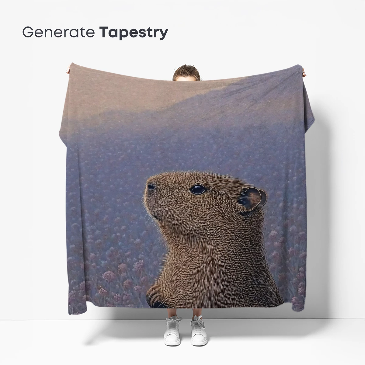 Capybara in Twilight Bloom - Image 5