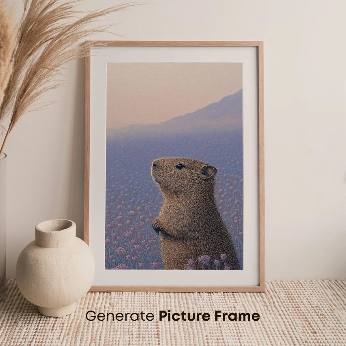 Capybara in Twilight Bloom - Image 7