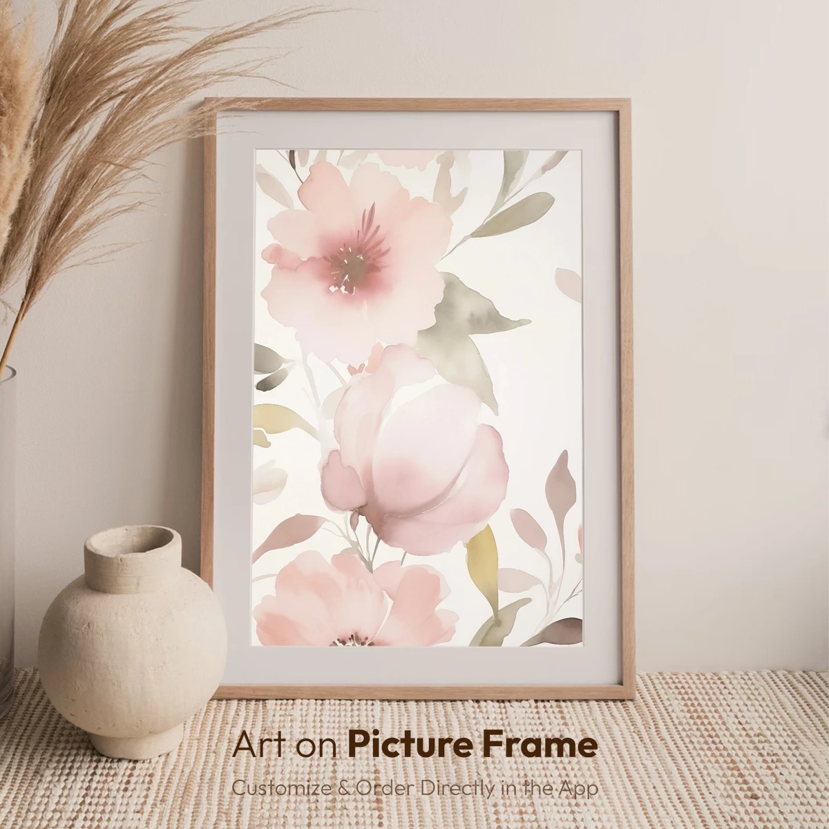 Blush Peony Elegance: Watercolor Floral Harmony - Image 7