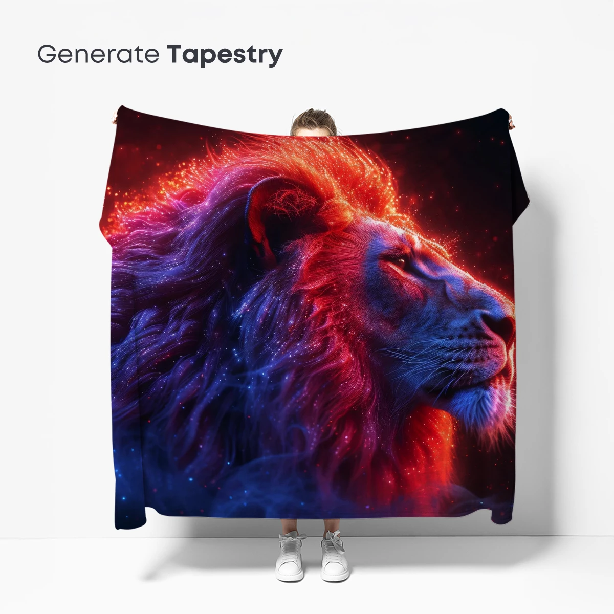 Cosmic Lion: A Fiery Celestial King - Image 5