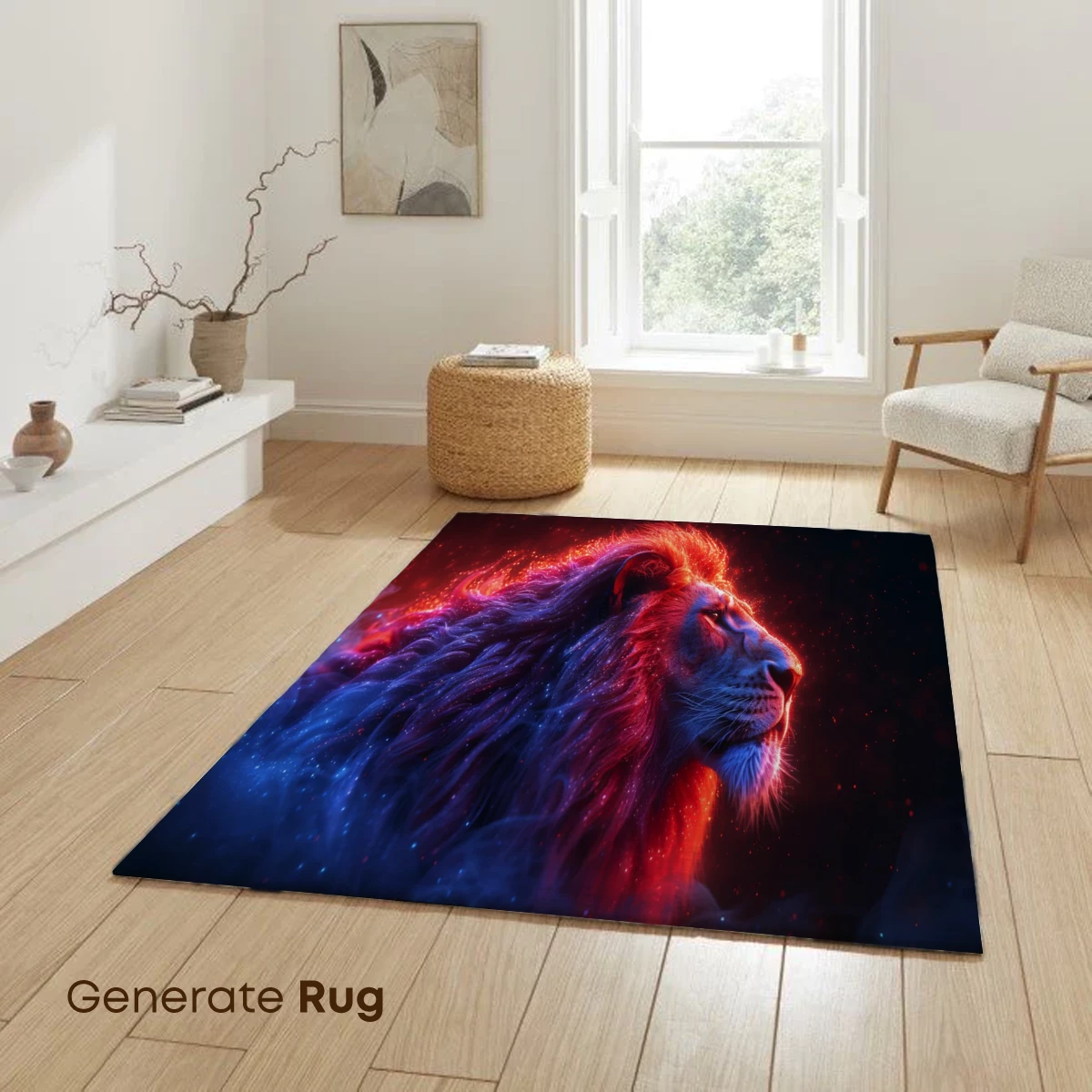 Cosmic Lion: A Fiery Celestial King - Image 6