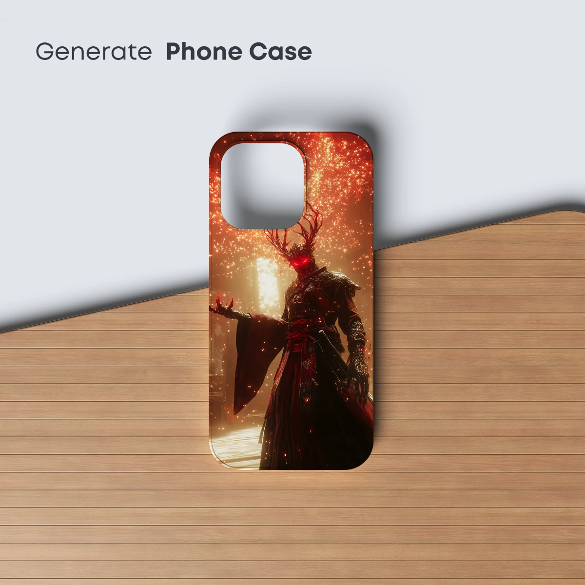 Dark Sovereign Amidst Fiery Embers - Image 3