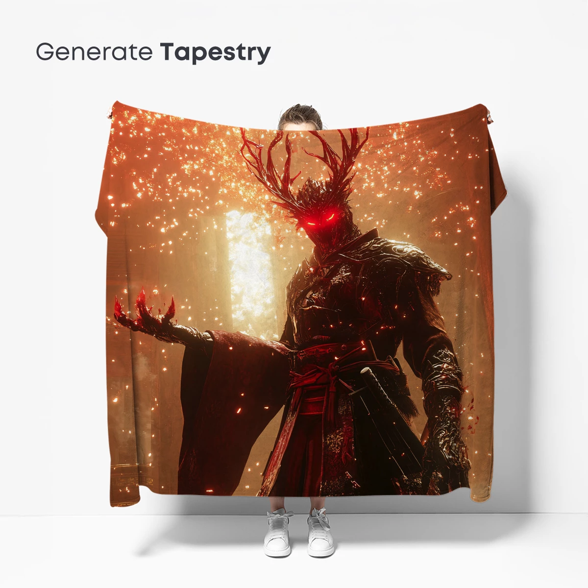 Dark Sovereign Amidst Fiery Embers - Image 5