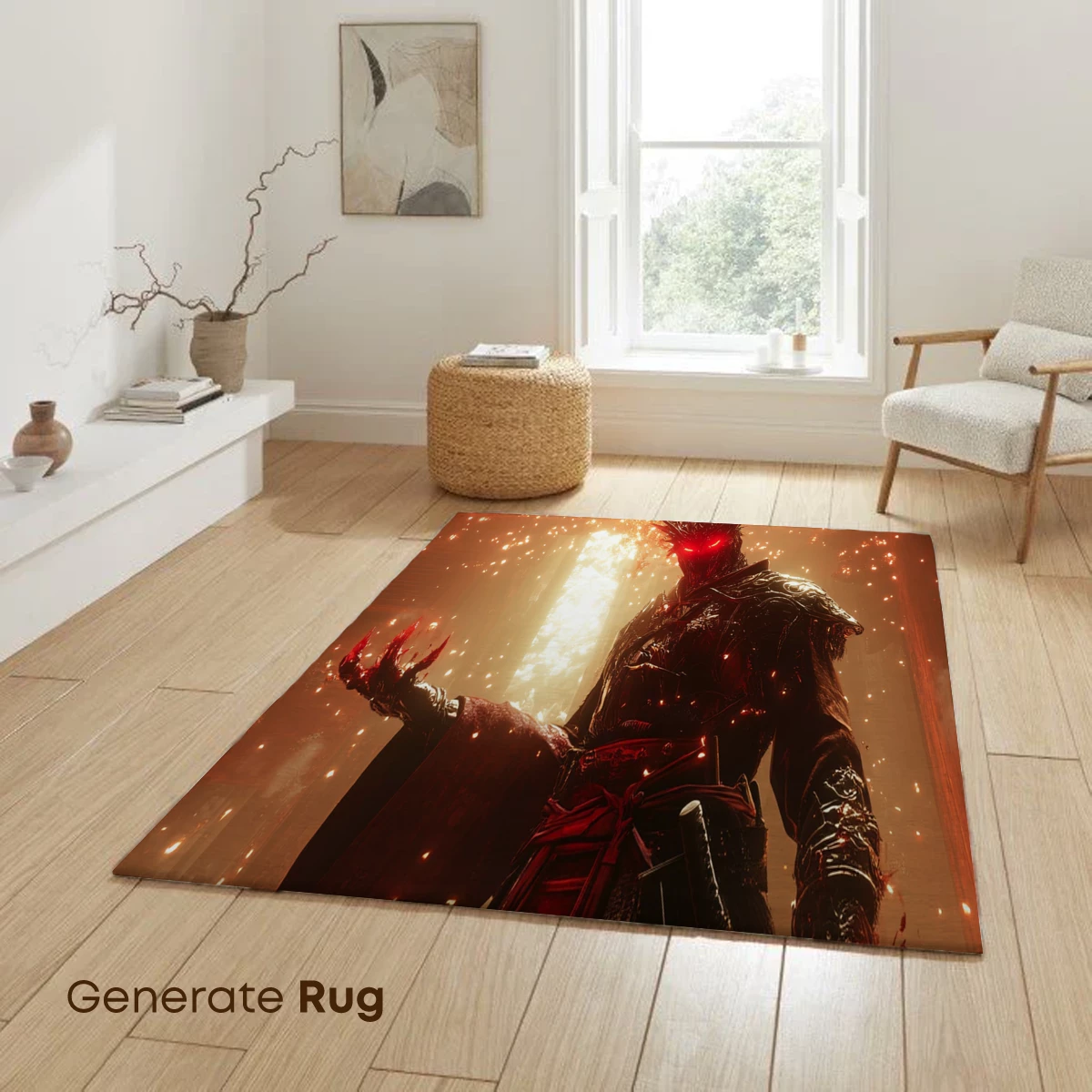 Dark Sovereign Amidst Fiery Embers - Image 6