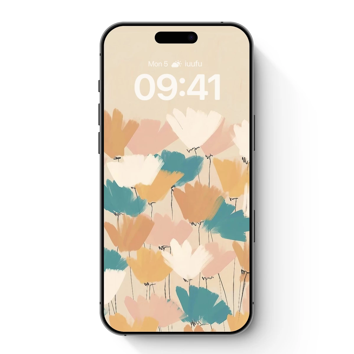 Abstract Floral Symphony in Pastel Hues