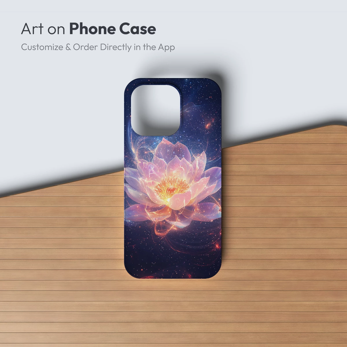 Cosmic Lotus Bloom: Ethereal Flower in Starlight - Image 3