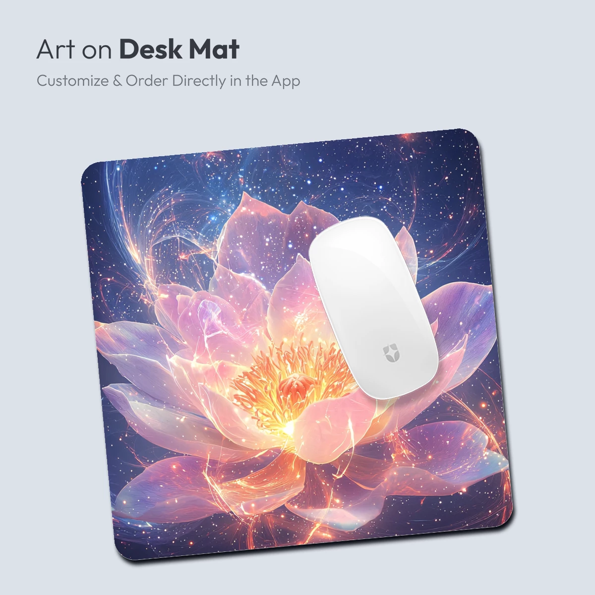 Cosmic Lotus Bloom: Ethereal Flower in Starlight - Image 4