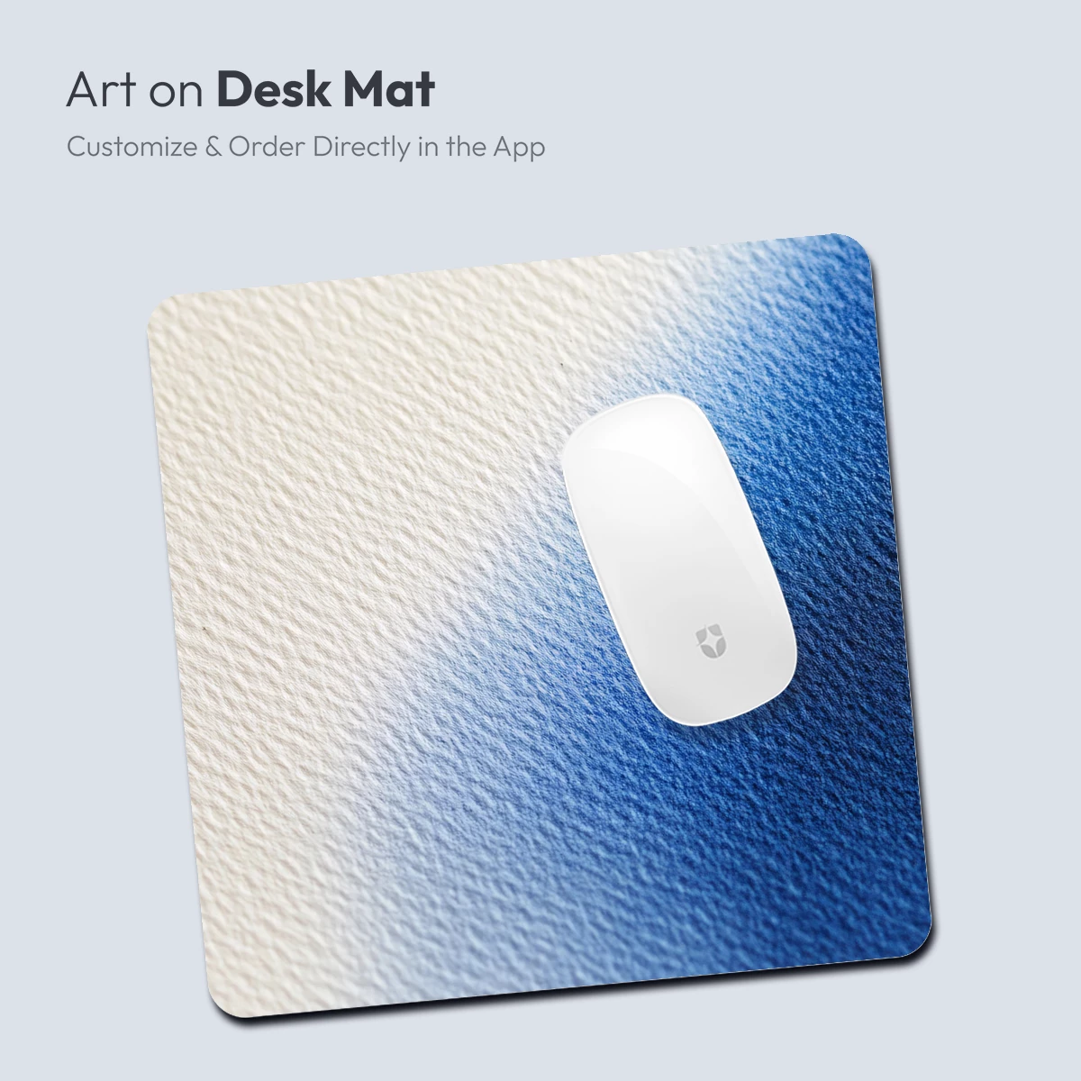 Blue Gradient Textured Canvas - Image 4