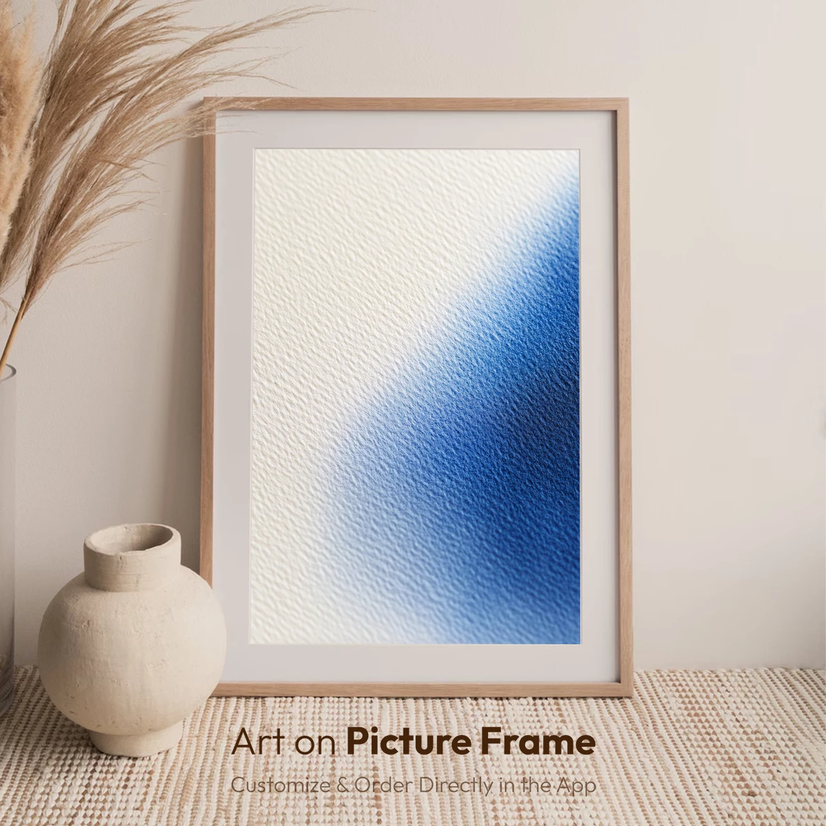 Blue Gradient Textured Canvas - Image 7