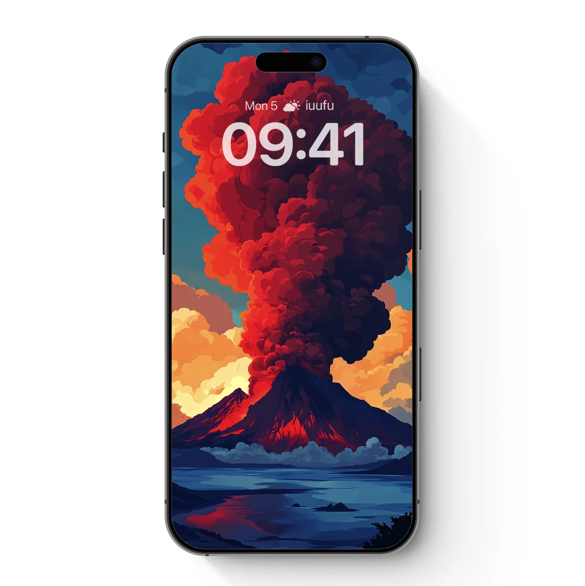Erupting Volcano at Dusk: A Fiery Symphony Erupting Volcano at Dusk: A Fiery Symphony
