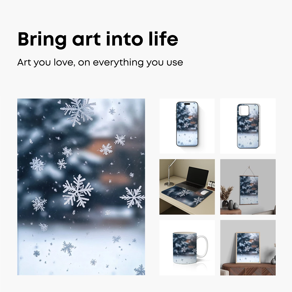 Frosty Snowflake Symphony - Image 2