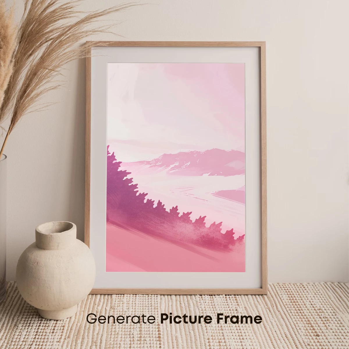 Crimson Dune Guardian: Mythical Lizard in Pink Sands - Image 7