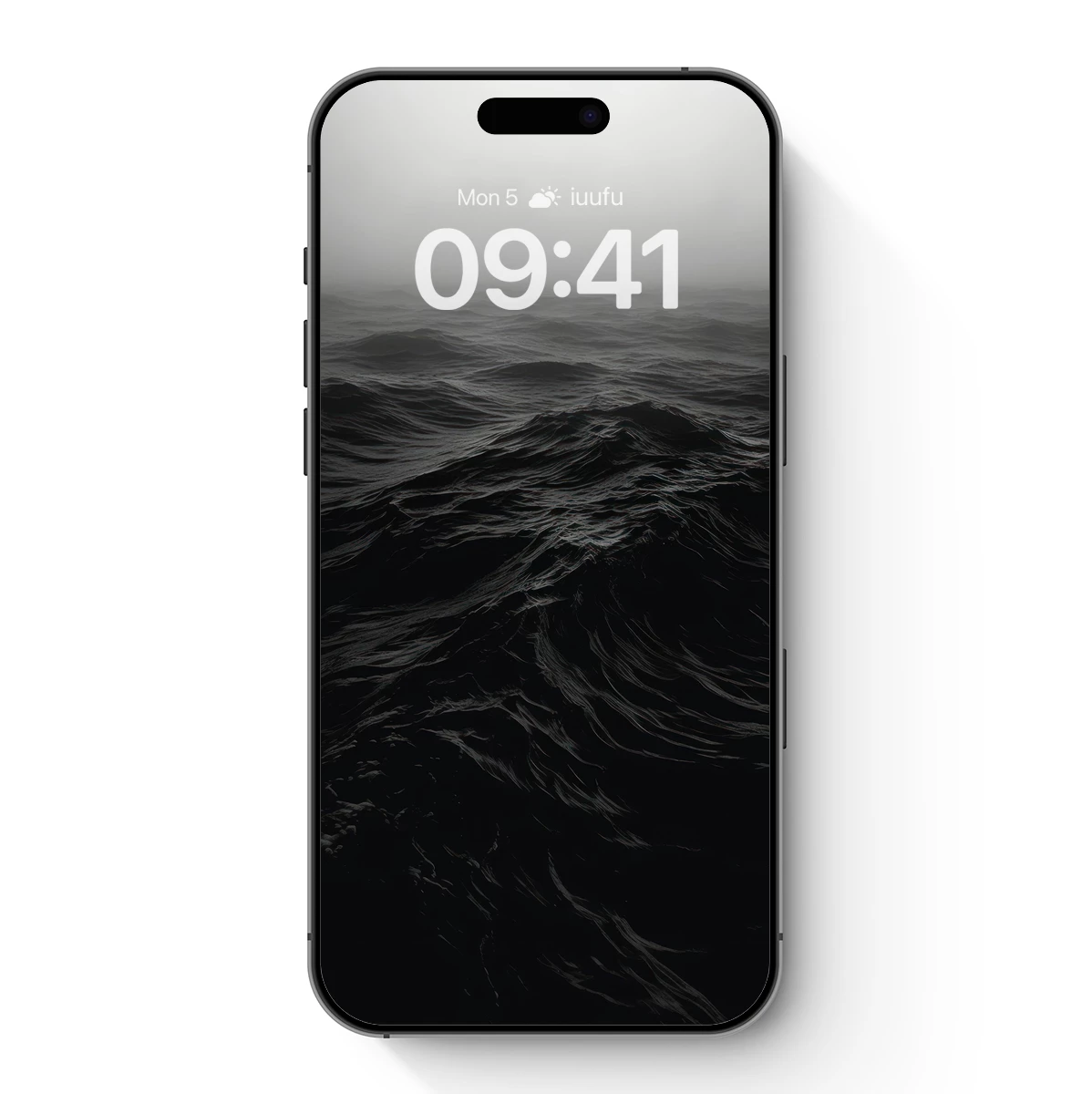 Misty Ocean Depths: A Monochromatic Wave Symphony