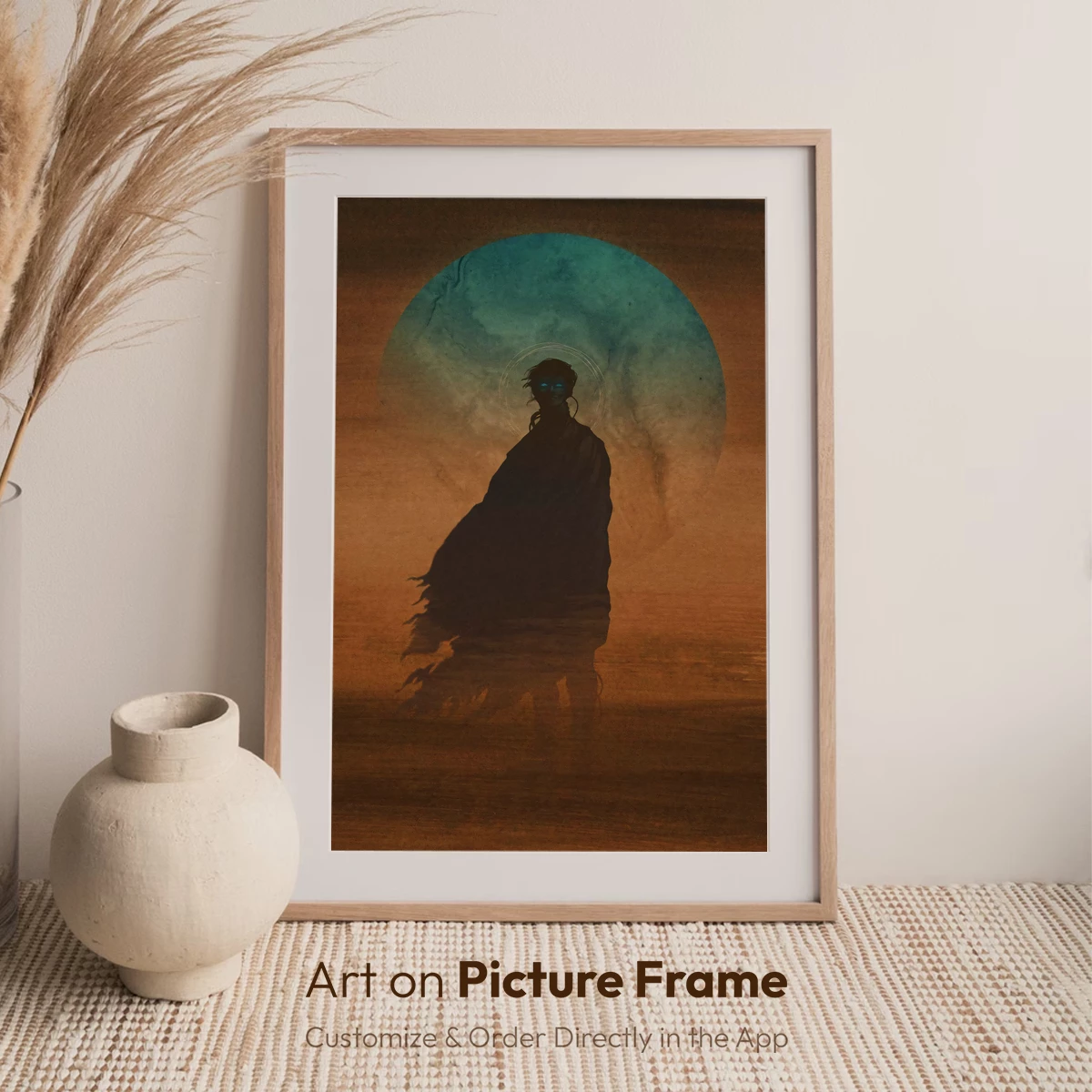 Ethereal Wanderer Under a Celestial Halo - Image 6