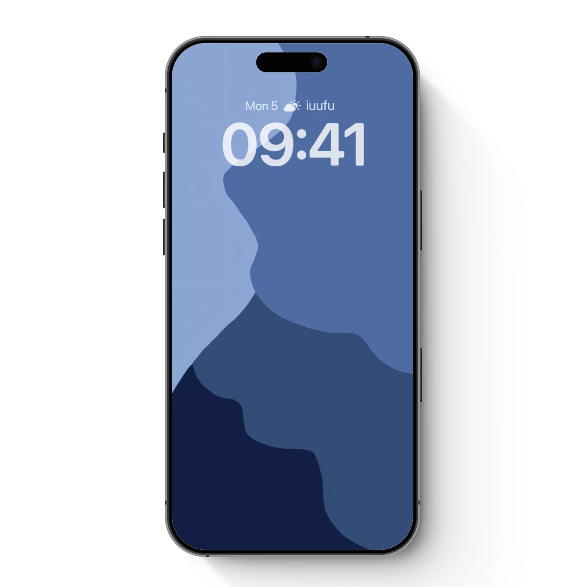 Abstract Blue Silhouette: A Study in Form and Shadow