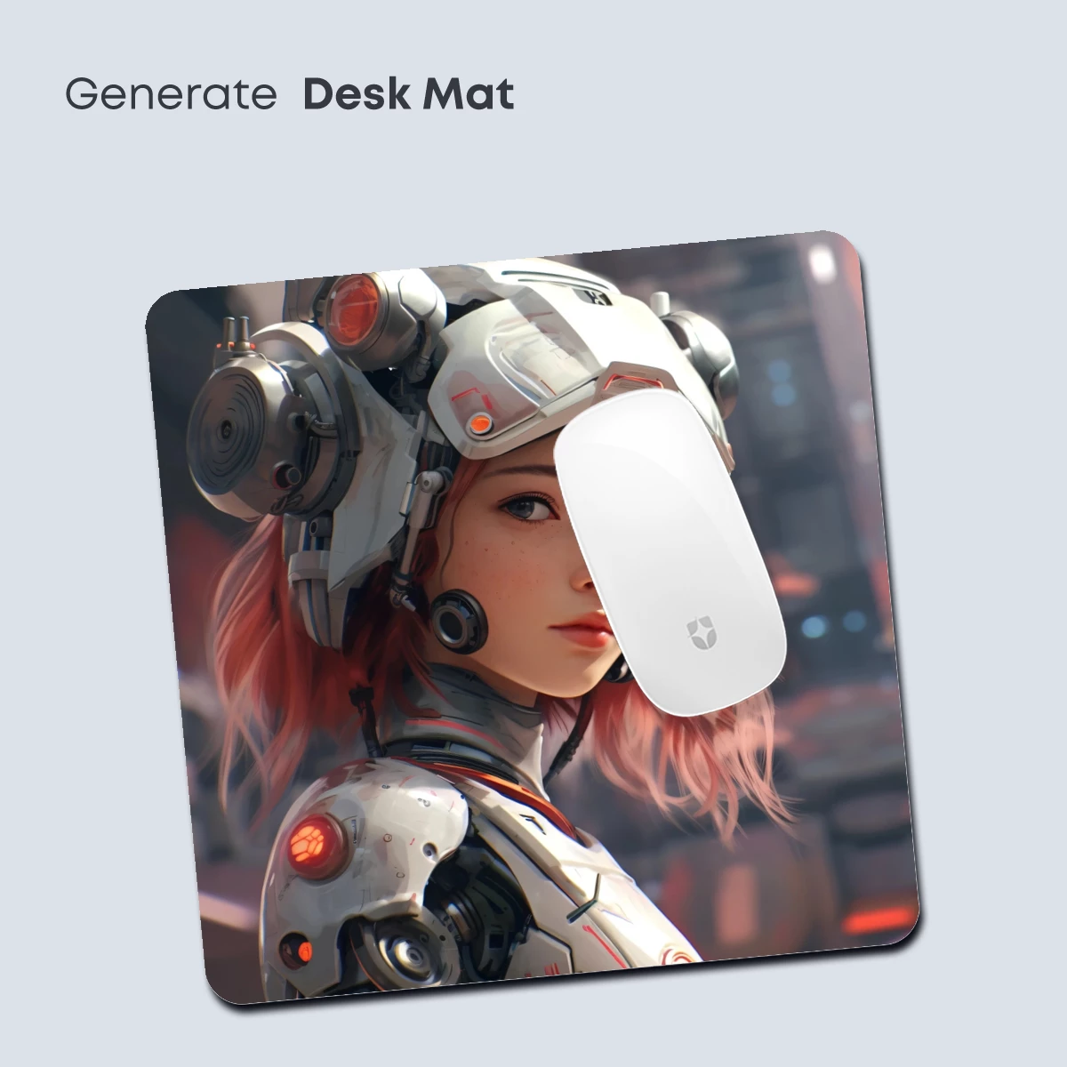 Cyberpunk Futurist: Pink-Haired Robot Warrior - Image 4