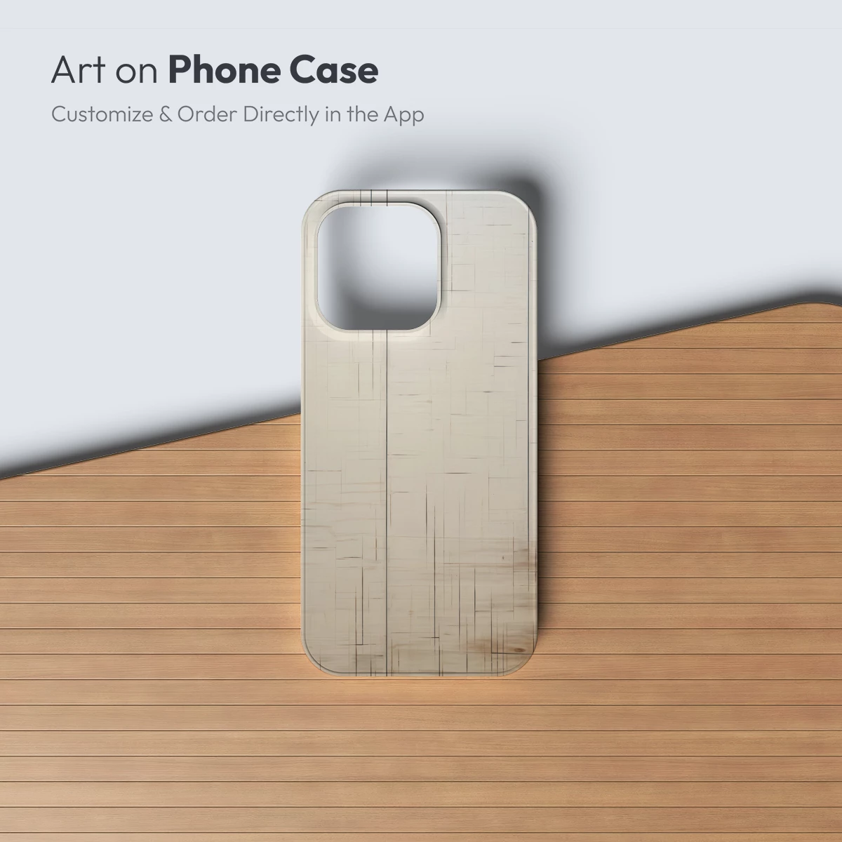 Geometric Wood Symphony: Abstract Nature Mosaic - Image 3