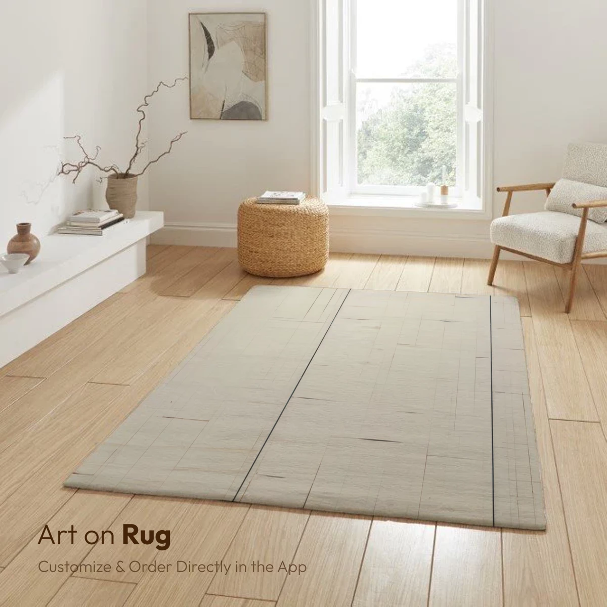 Geometric Wood Symphony: Abstract Nature Mosaic - Image 6