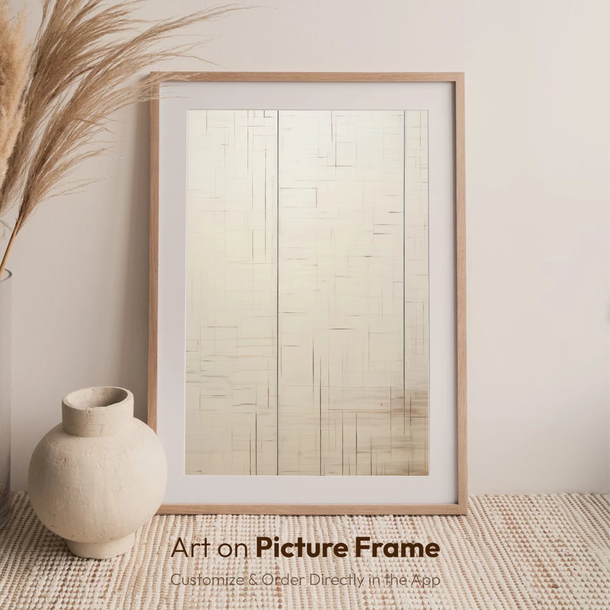 Geometric Wood Symphony: Abstract Nature Mosaic - Image 7