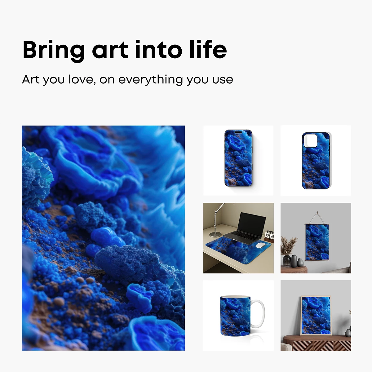 Blue Abyssal Terrain: A Surreal Underwater Odyssey - Image 2