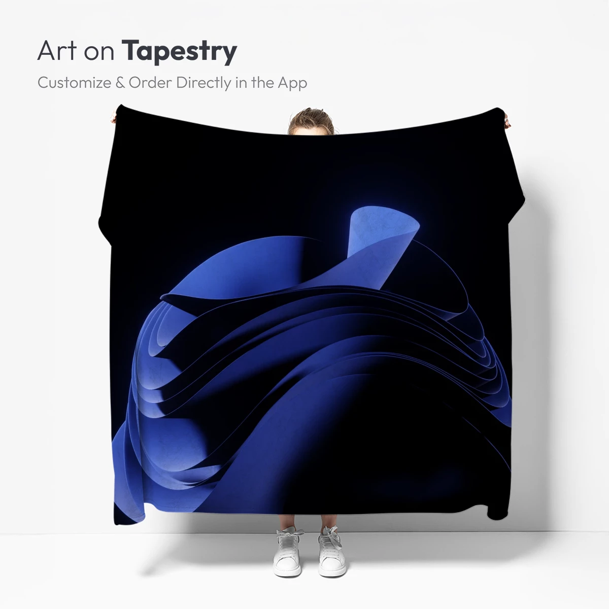 Ethereal Blue Spirals: A Dance of Light and Shadow - Image 5