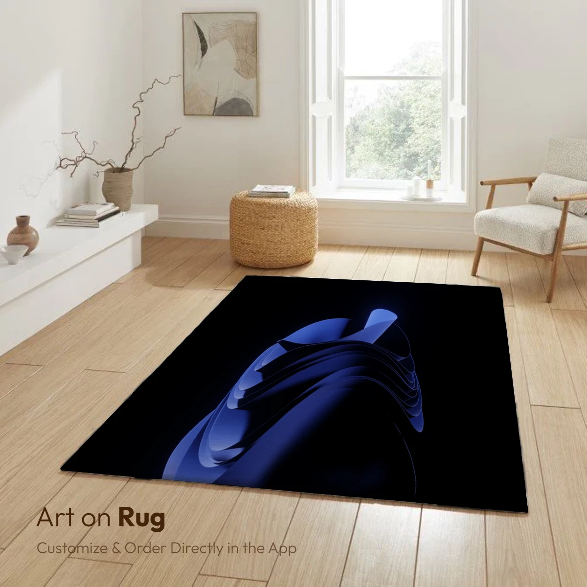 Ethereal Blue Spirals: A Dance of Light and Shadow - Image 6