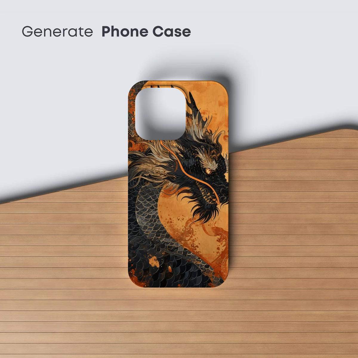 Ethereal Dragon in Golden Haze - Image 3