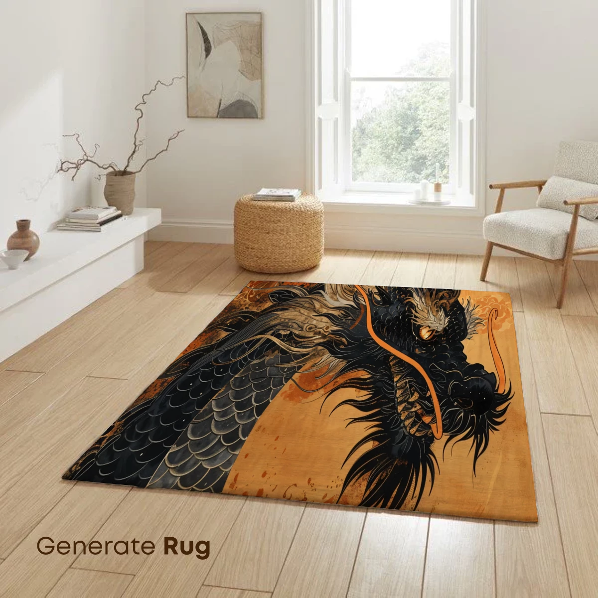 Ethereal Dragon in Golden Haze - Image 6