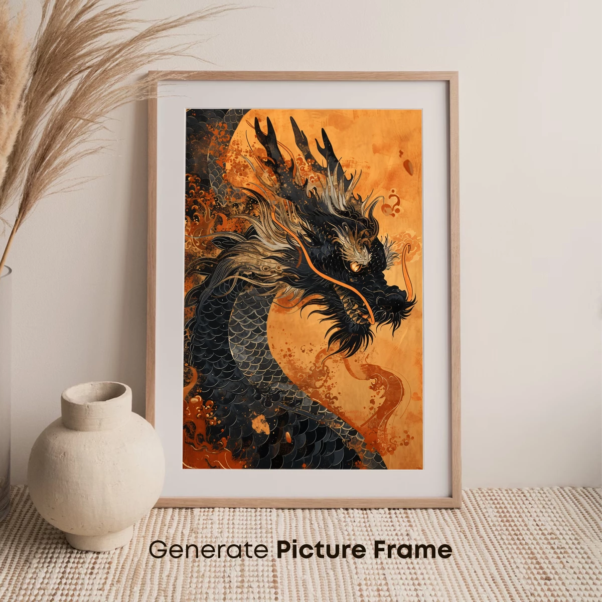 Ethereal Dragon in Golden Haze - Image 7