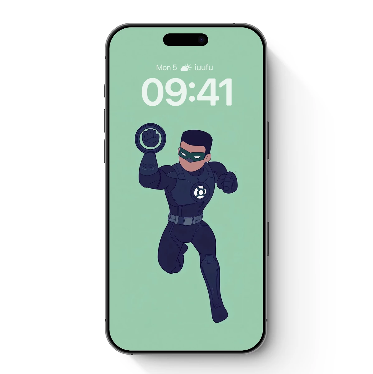 Dynamic Superhero in Flight: Modern Cartoon Art