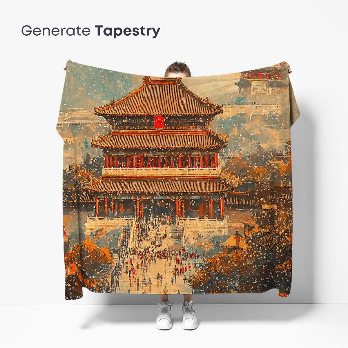 Autumnal Temple Serenade: A Vivid Cultural Symphony - Image 5