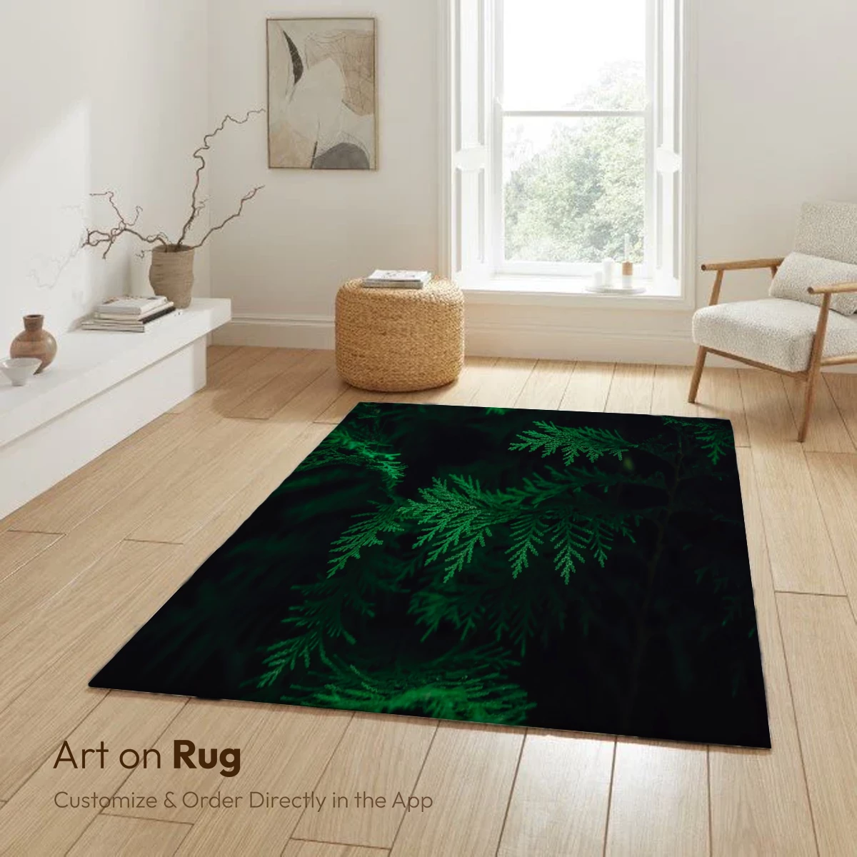 Luminous Ferns in Midnight Shadows - Image 5