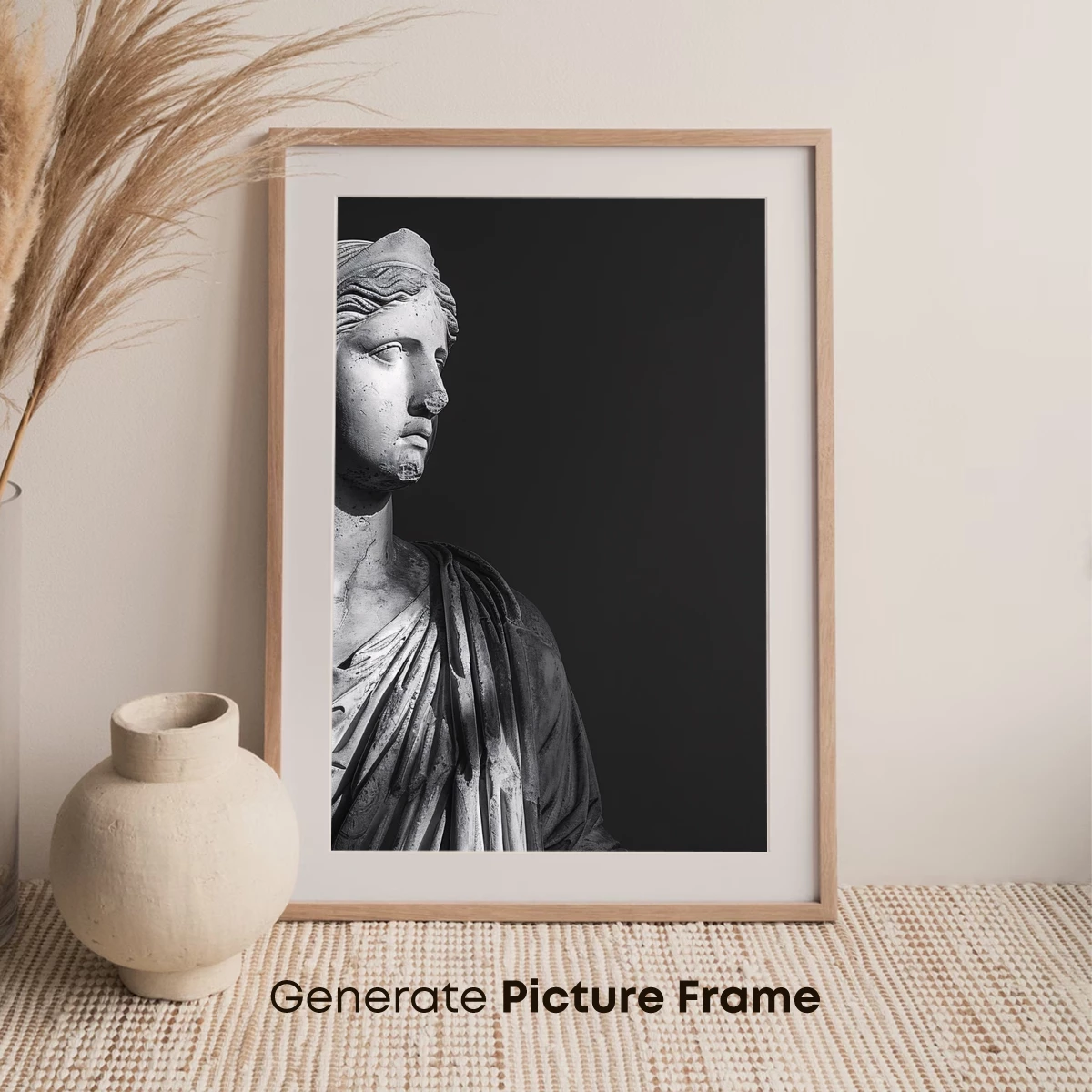 Eternal Marble Muse: Classical Sculpture in Shadow - Image 7