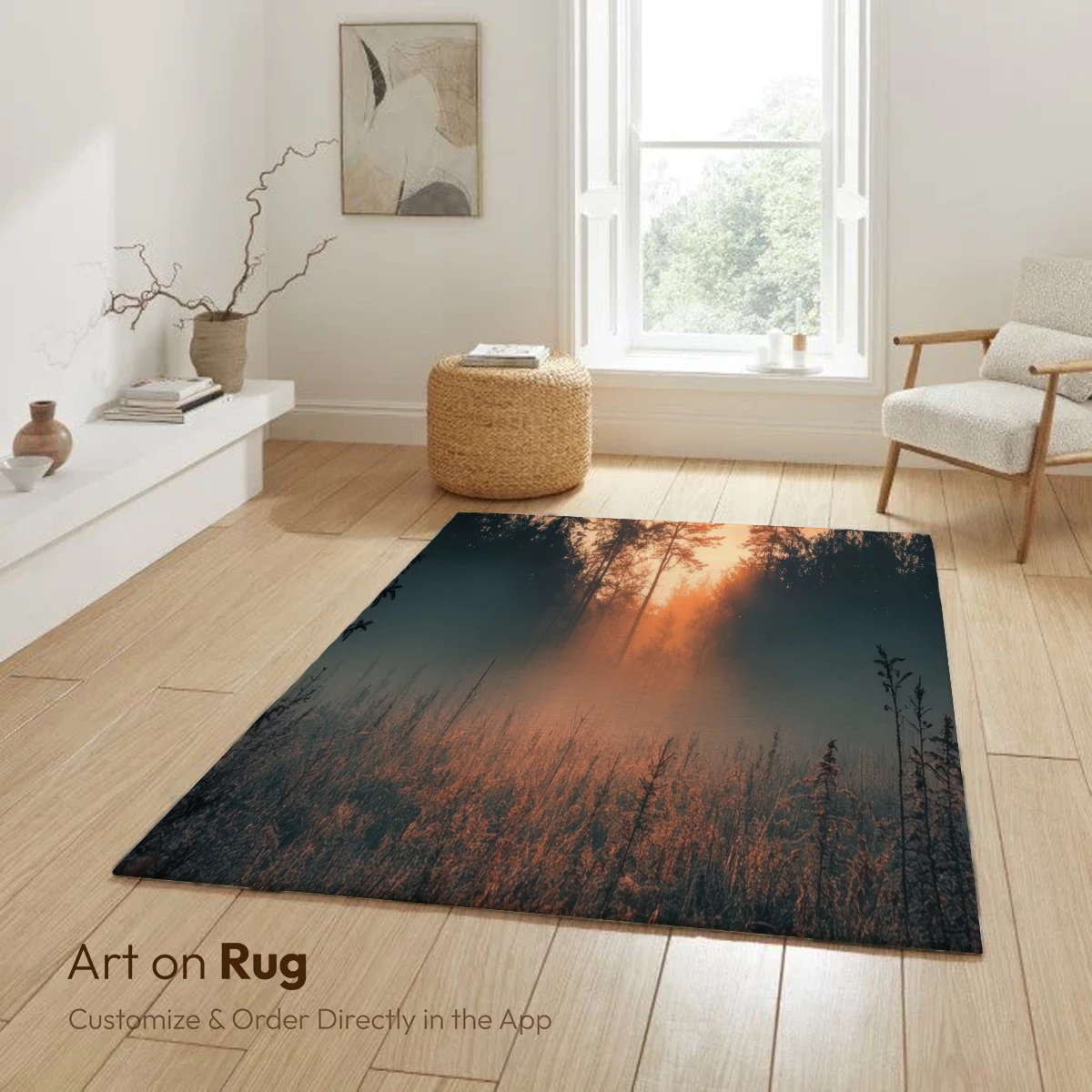 Golden Dawn in Misty Woods - Image 6