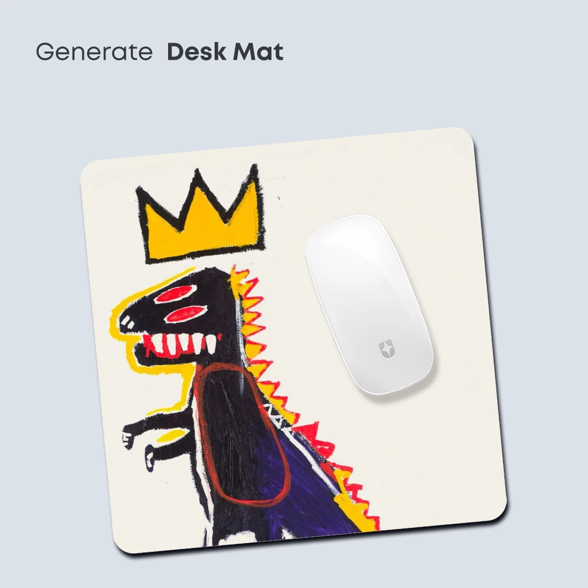 Basquiat's Crowned Dinosaur: Urban Primal Art - Image 4