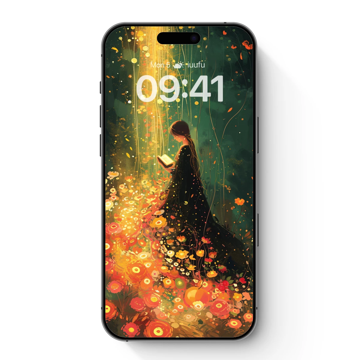 Enchanted Reader in Floral Light