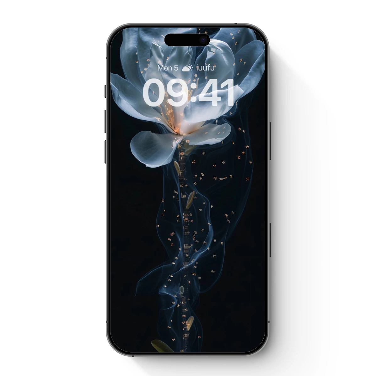 Ethereal Bloom: Digital Artistry of a Glowing Flower