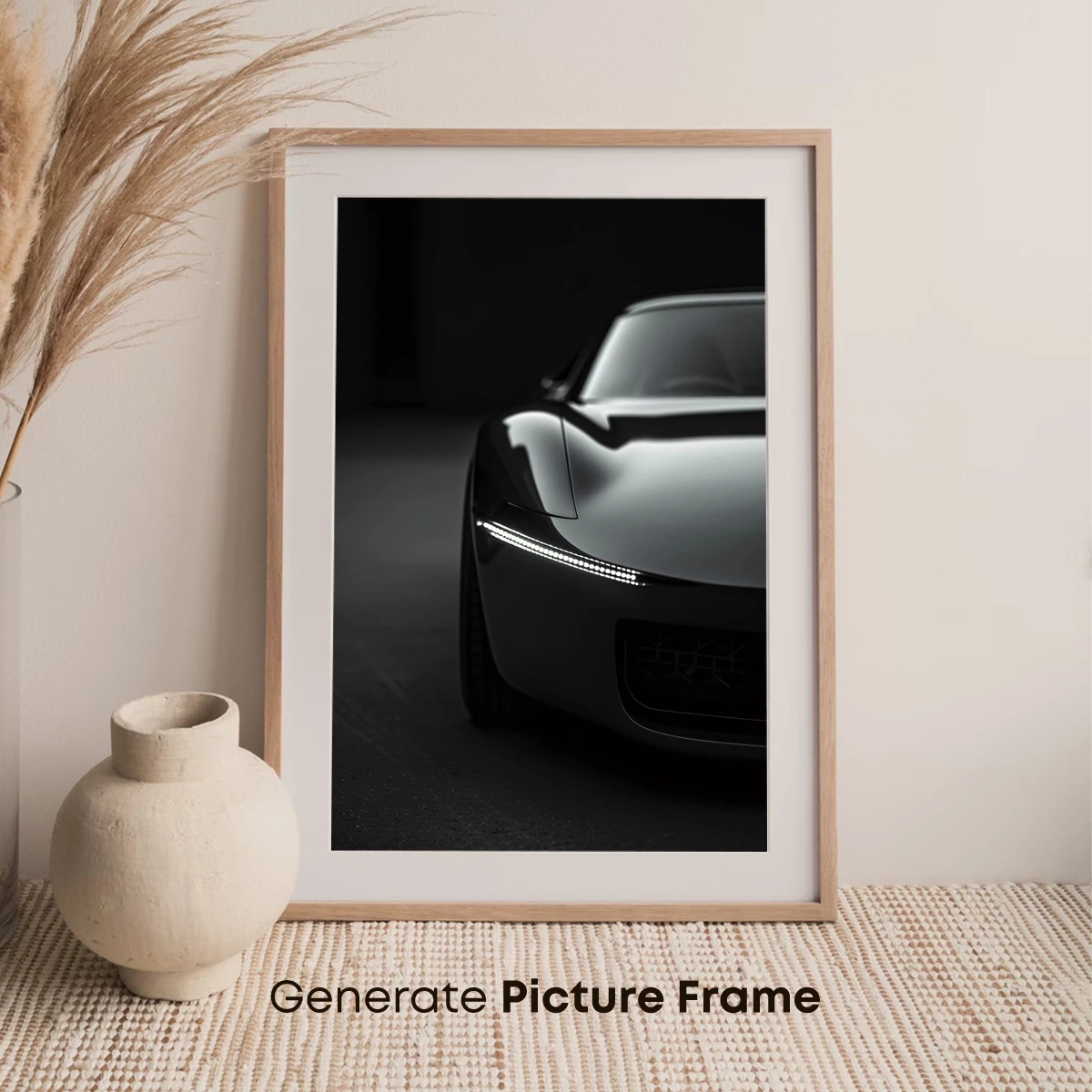Elegant Stealth: Futuristic Car in Shadow - Image 7