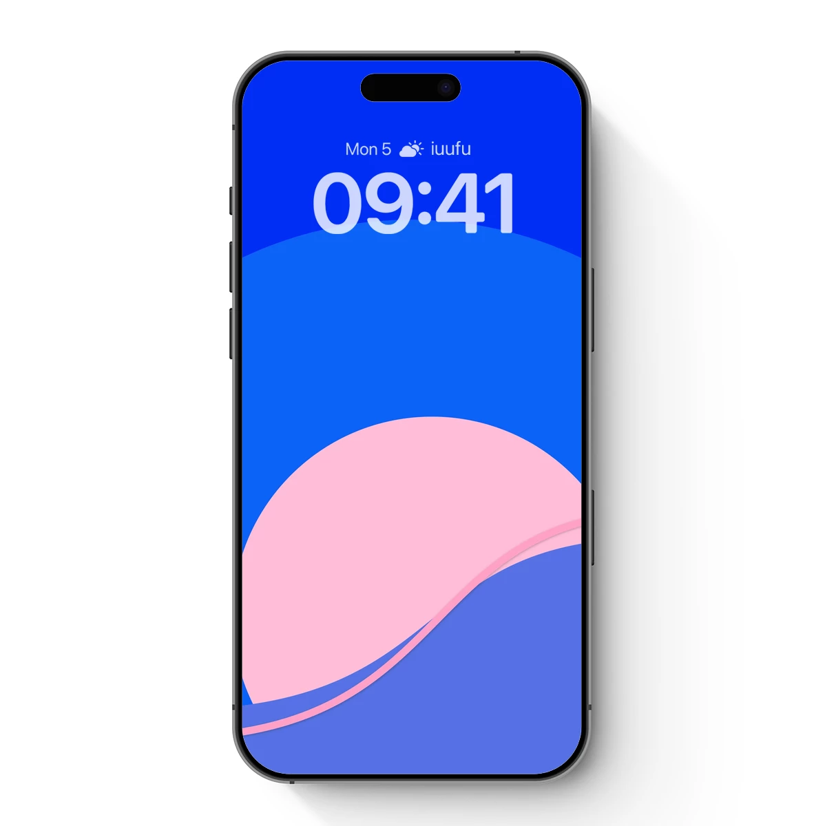 Abstract Blue and Pink Harmony