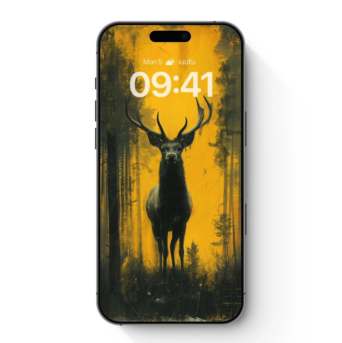 Mystic Stag in Golden Forest